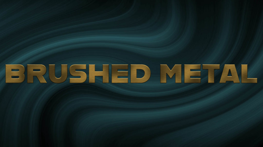 Create Brushed Metal Text Effect in Photoshop