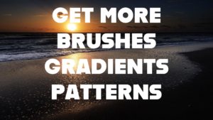 how to Get more GRADIENTS BRUSHES and PATTERNS in PHOTOSHOP !